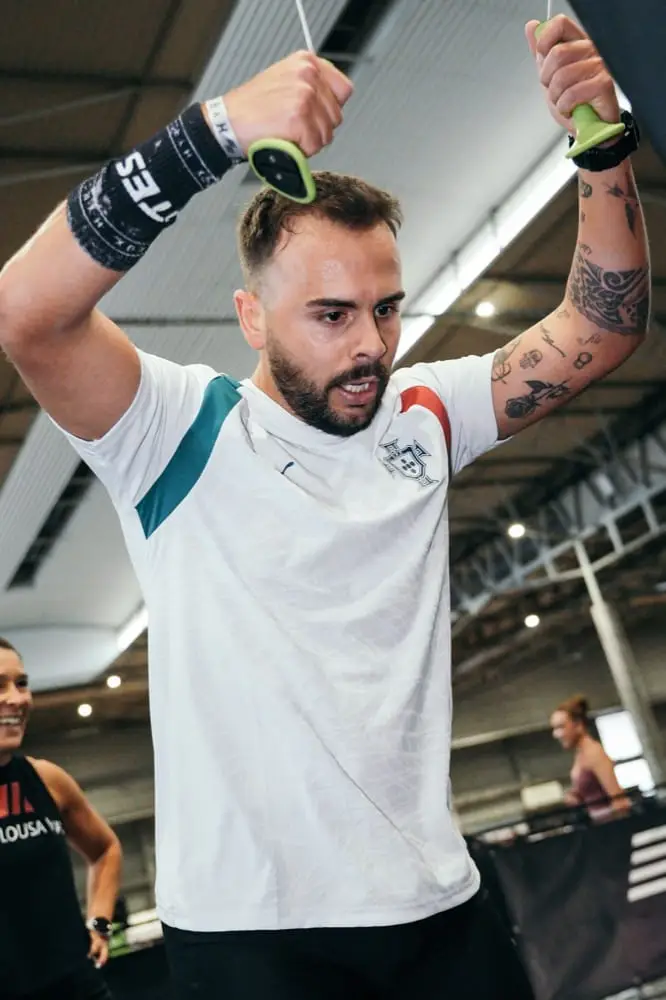 SkiErg em treino HYROX
